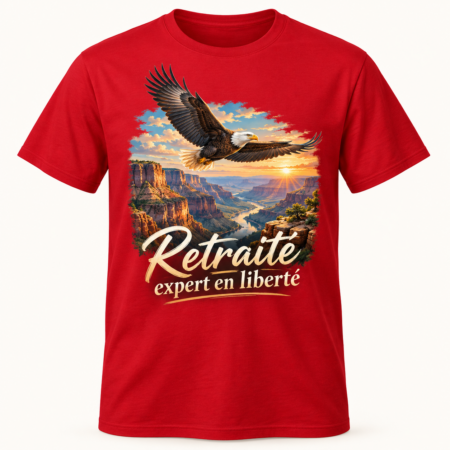 T-shirt Retraité expert en liberté