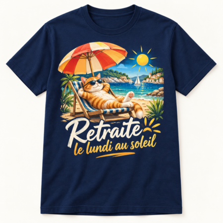 T-shirt Retraite le lundi au soleil