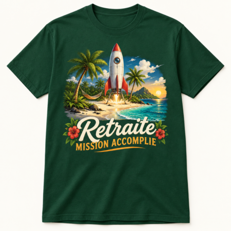 T-shirt Retraite mission accomplie