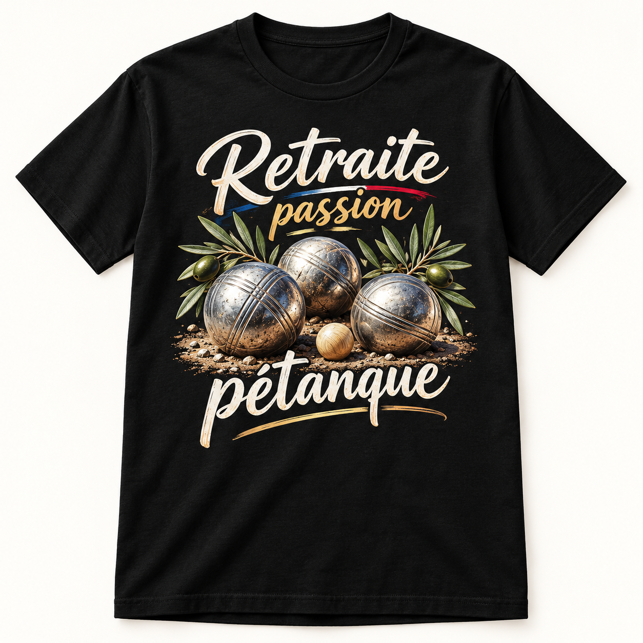 T-shirt Retraite passion pétanque