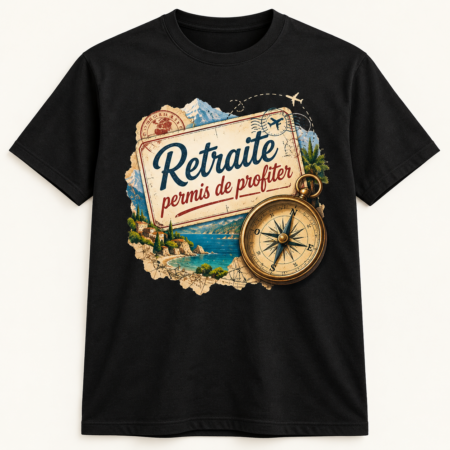 T-shirt Retraite permis de profiter