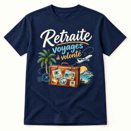 T-shirt Retraite voyages à volonté