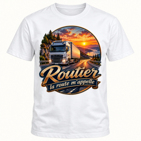 T-shirt Routier la route m’appelle