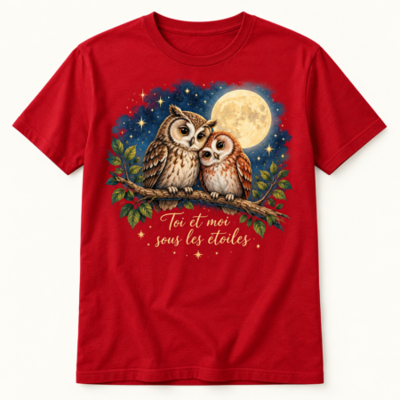 T-shirt Toi et moi sous les étoiles