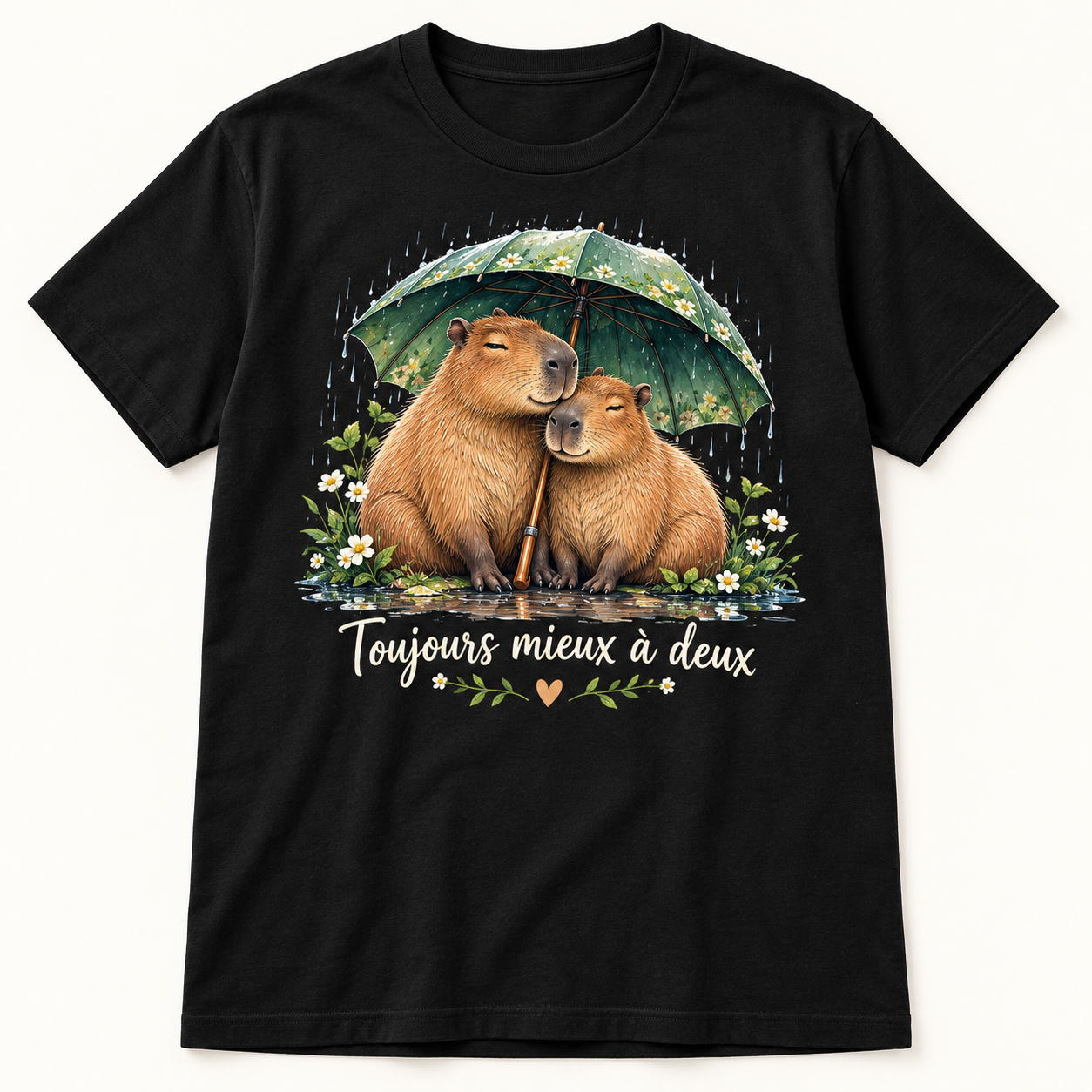 T-shirt Toujours mieux à deux