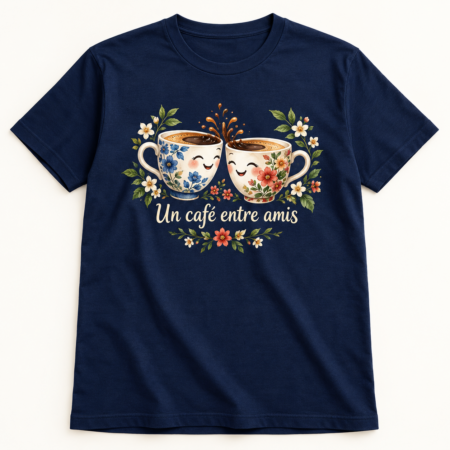 T-shirt Un café entre amis