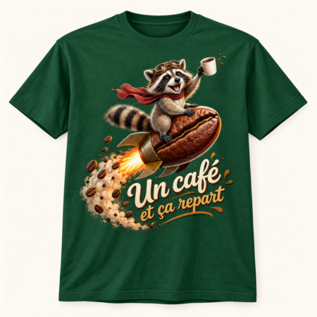 T-shirt Un café et ça repart