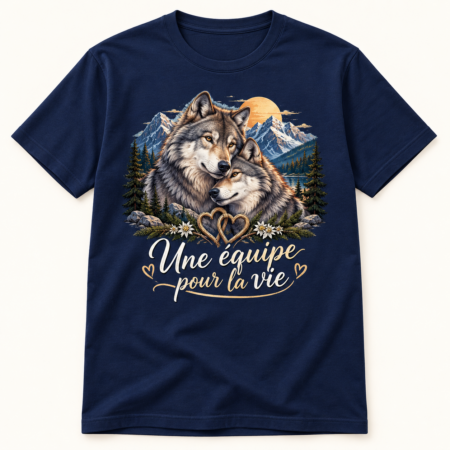 T-shirt Une équipe pour la vie