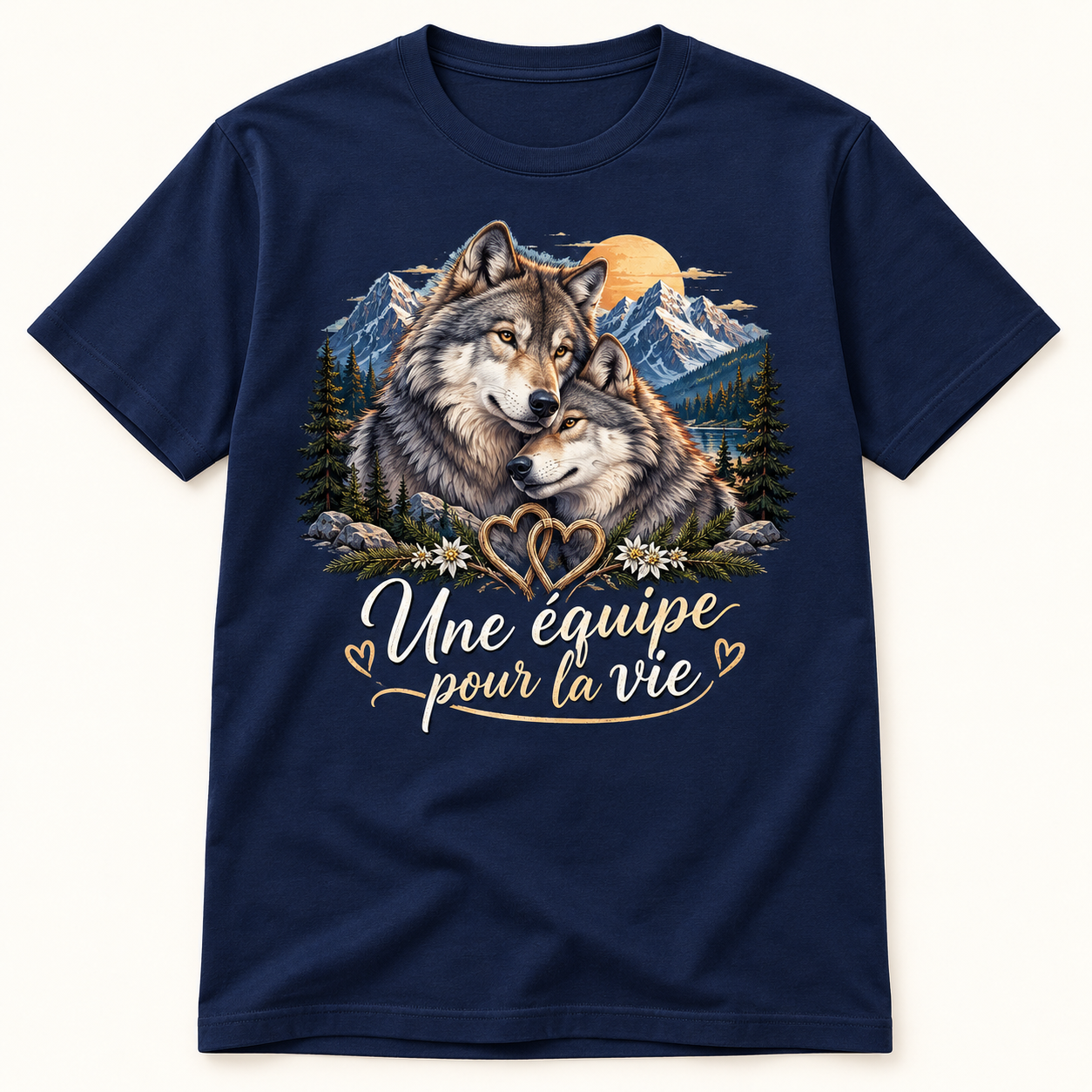 T-shirt Une équipe pour la vie