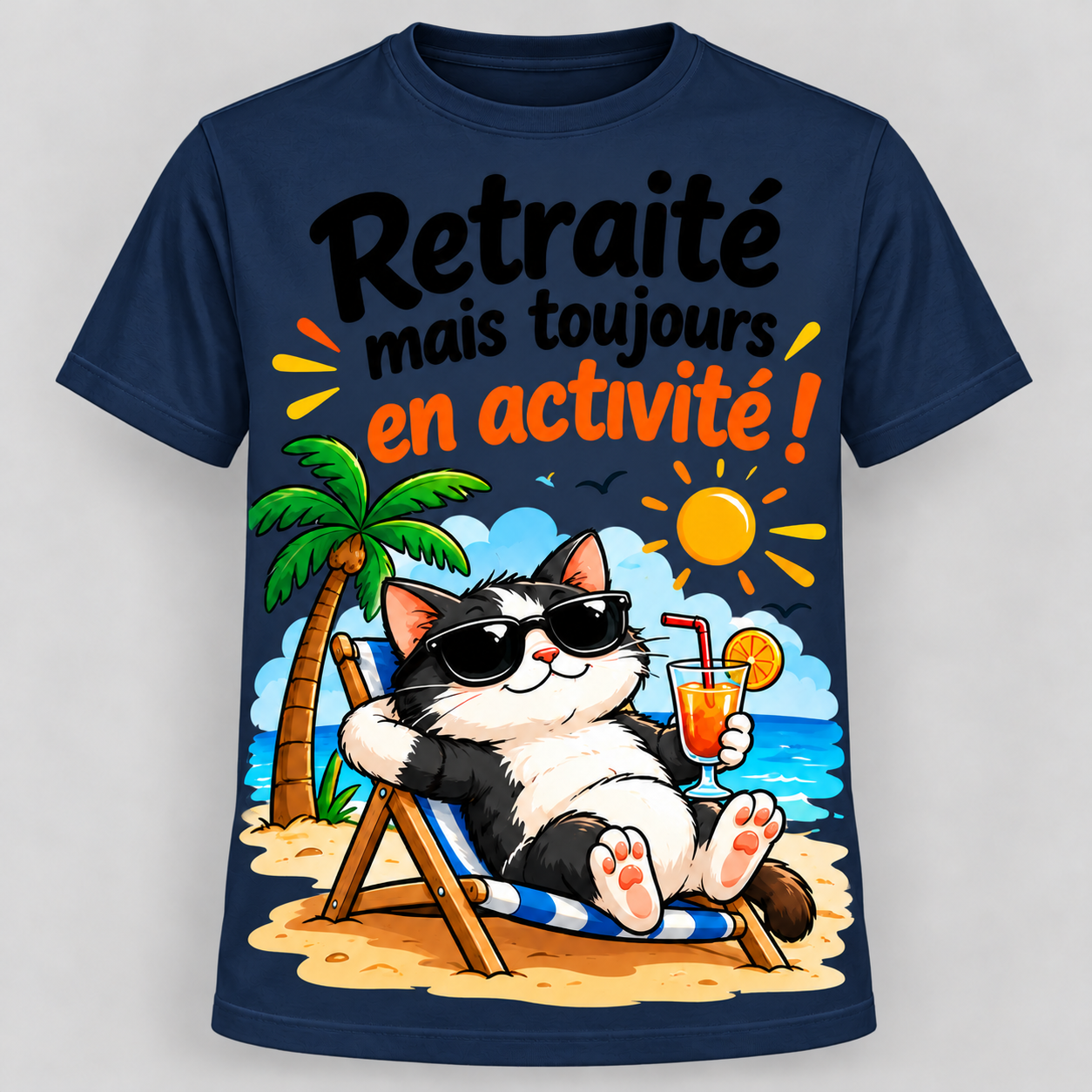 T-shirt humour “Retraité mais toujours en activité” – Image 6