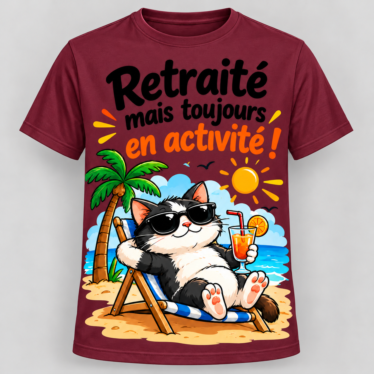 T-shirt humour “Retraité mais toujours en activité” – Image 5