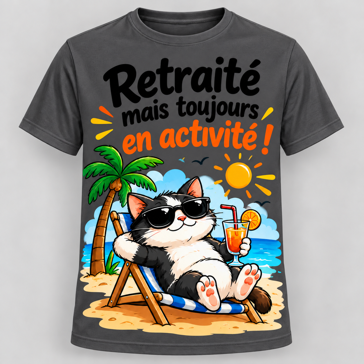 T-shirt humour “Retraité mais toujours en activité” – Image 10