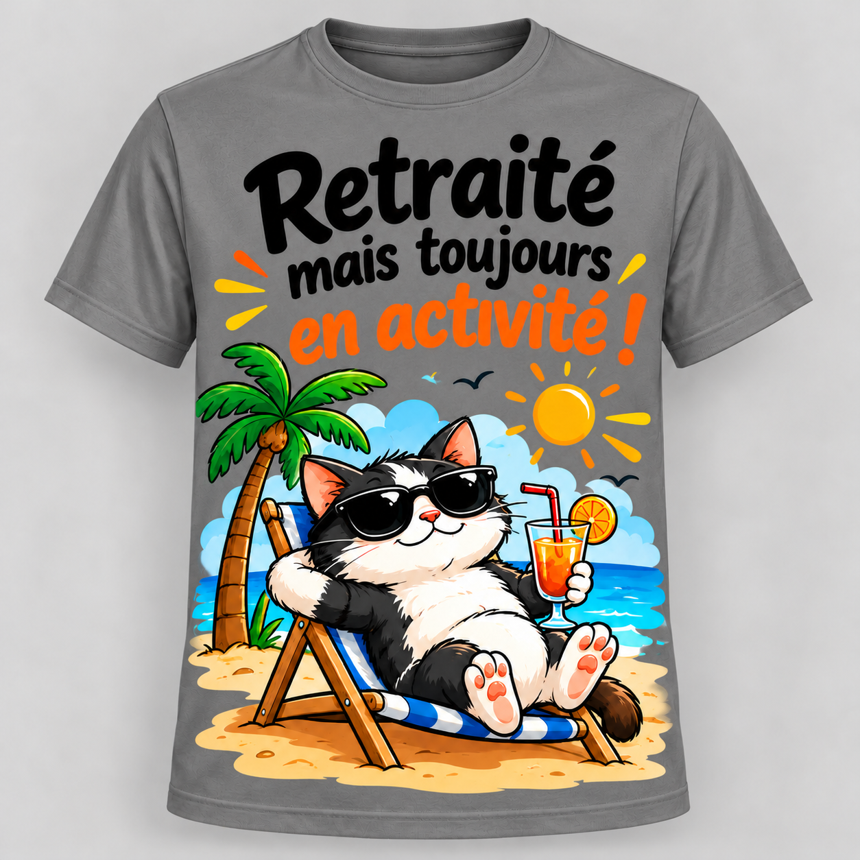 T-shirt humour “Retraité mais toujours en activité” – Image 3