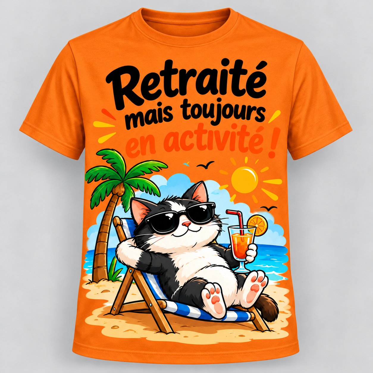 T-shirt humour “Retraité mais toujours en activité” – Image 8