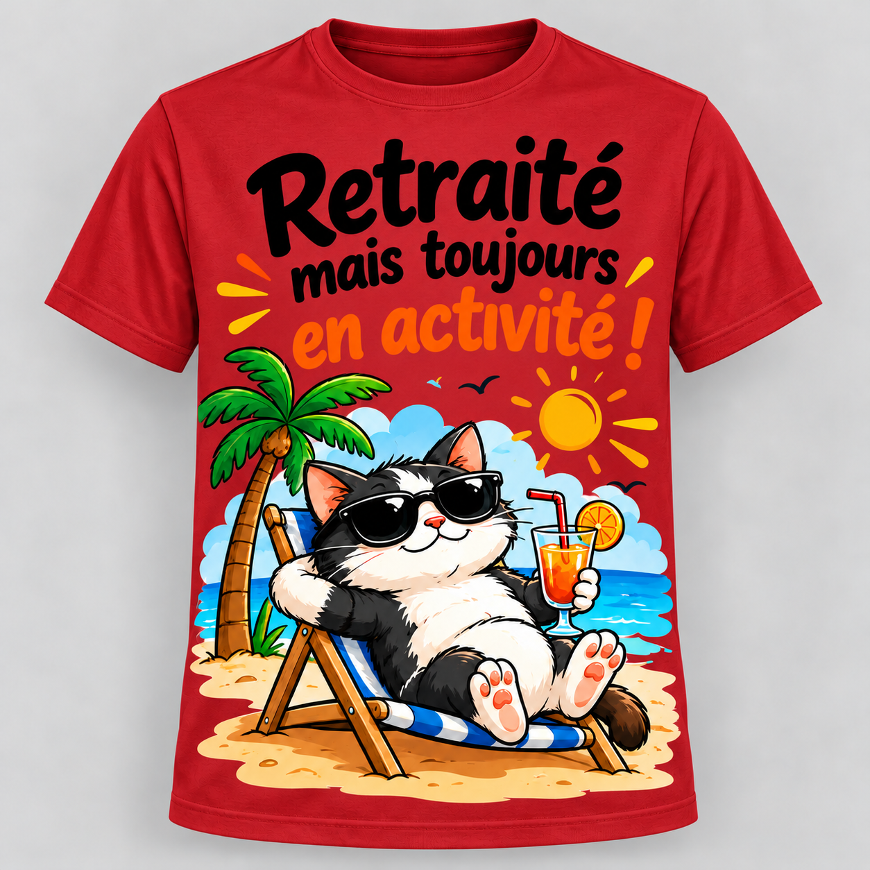 T-shirt humour “Retraité mais toujours en activité” – Image 4