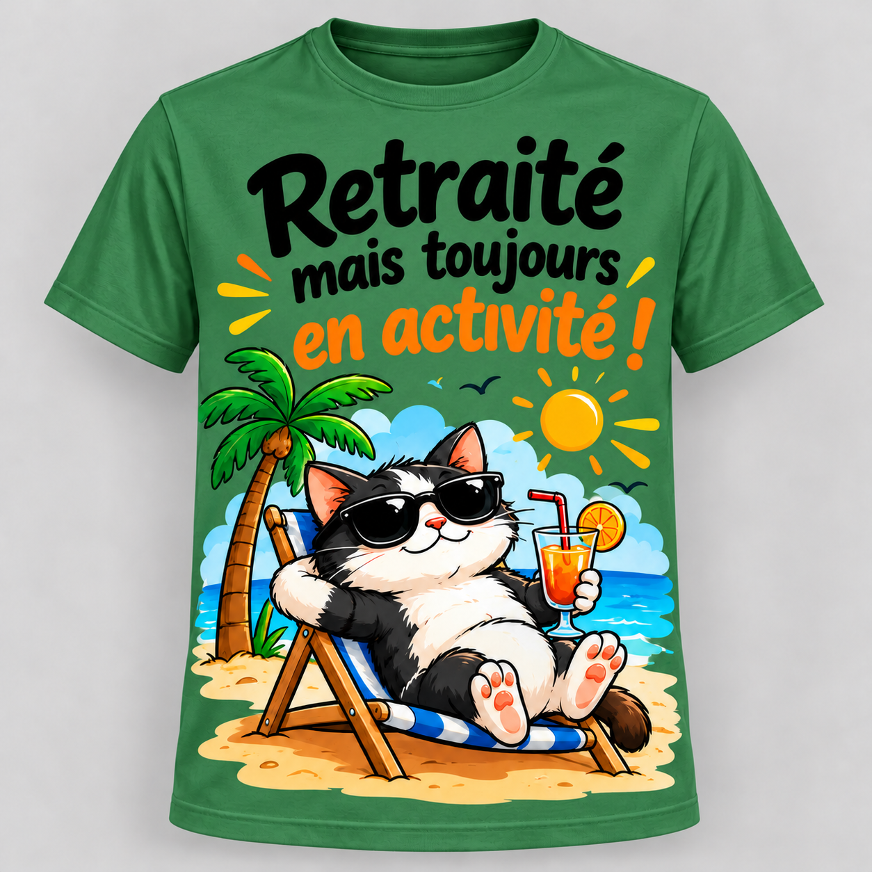 T-shirt humour “Retraité mais toujours en activité” – Image 9