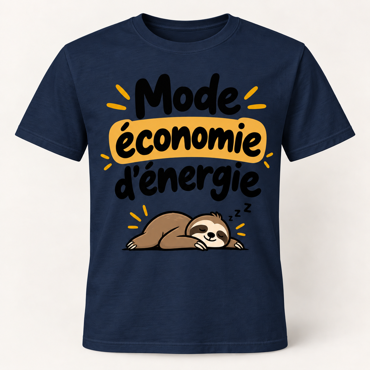 T-shirt humour “Mode économie d'énergie” – Image 6