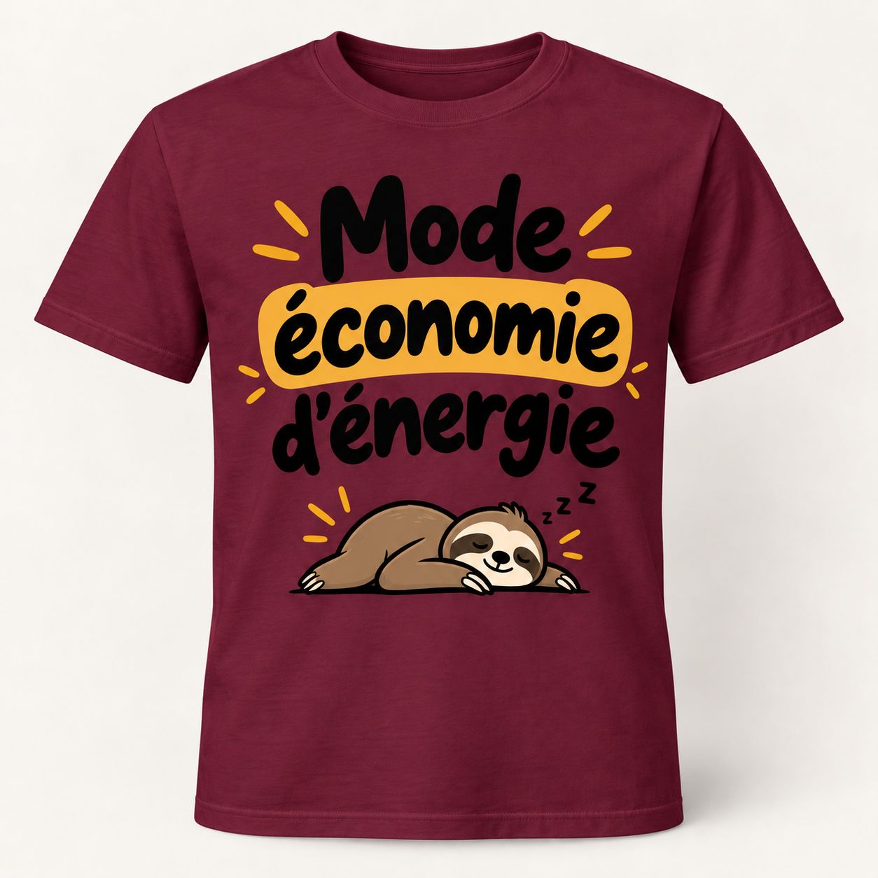 T-shirt humour “Mode économie d'énergie” – Image 5