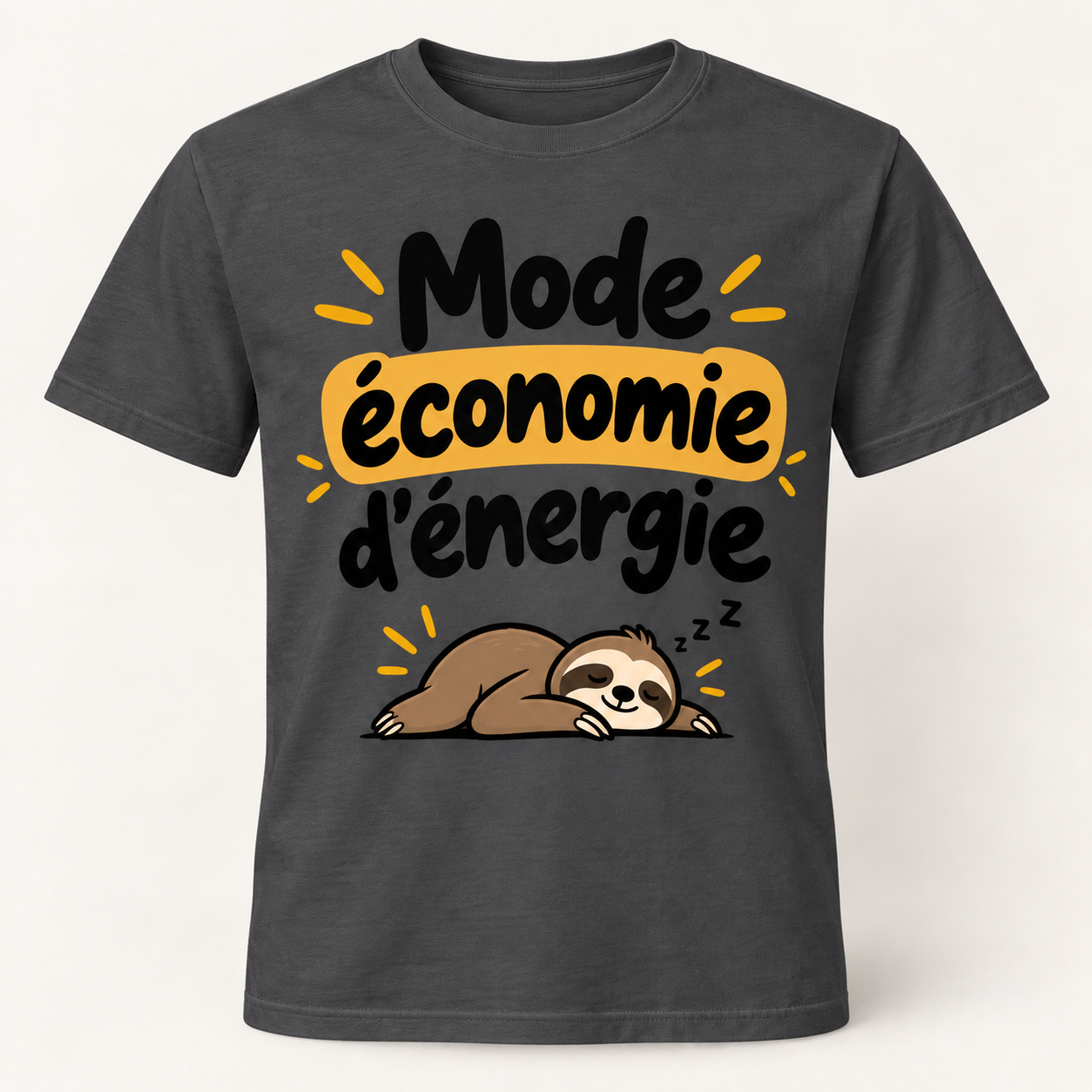 T-shirt humour “Mode économie d'énergie” – Image 10