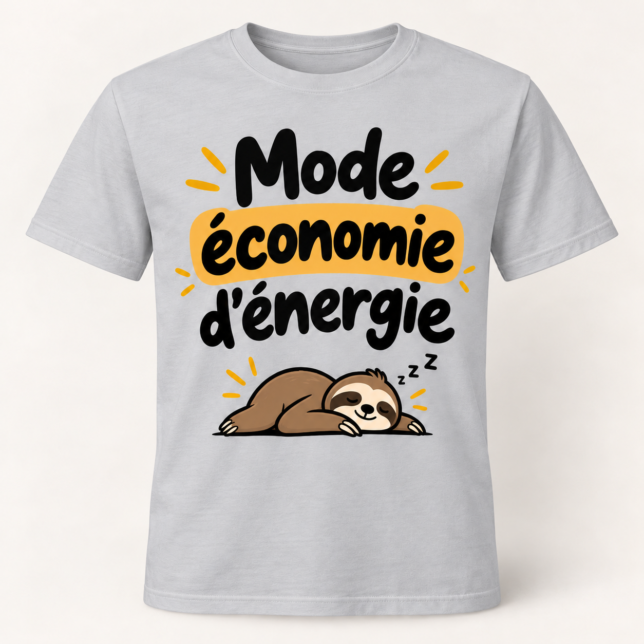T-shirt humour “Mode économie d'énergie” – Image 7