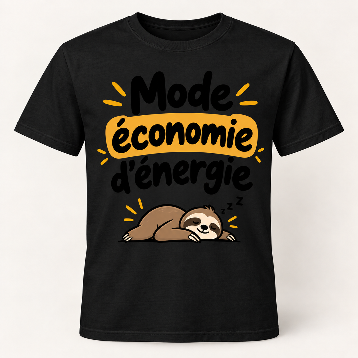 T-shirt humour “Mode économie d'énergie” – Image 2