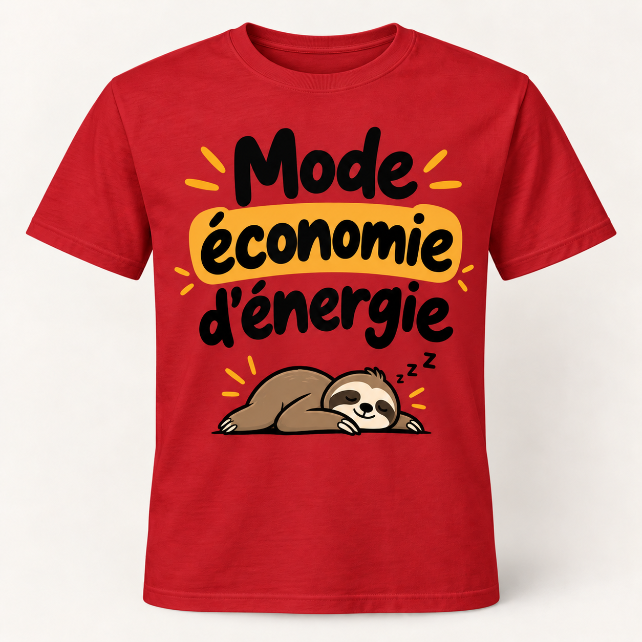 T-shirt humour “Mode économie d'énergie” – Image 4