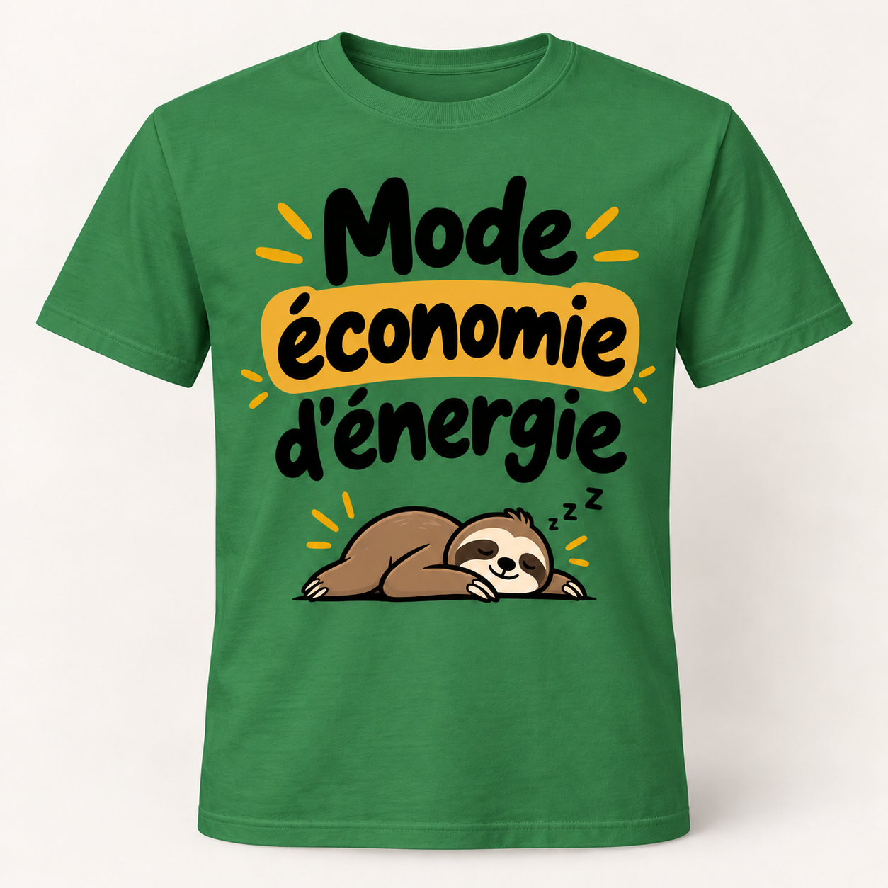 T-shirt humour “Mode économie d'énergie” – Image 9