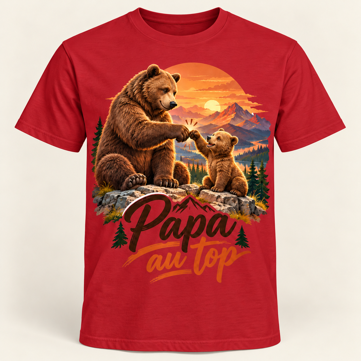 T-shirt Papa au top – Image 4