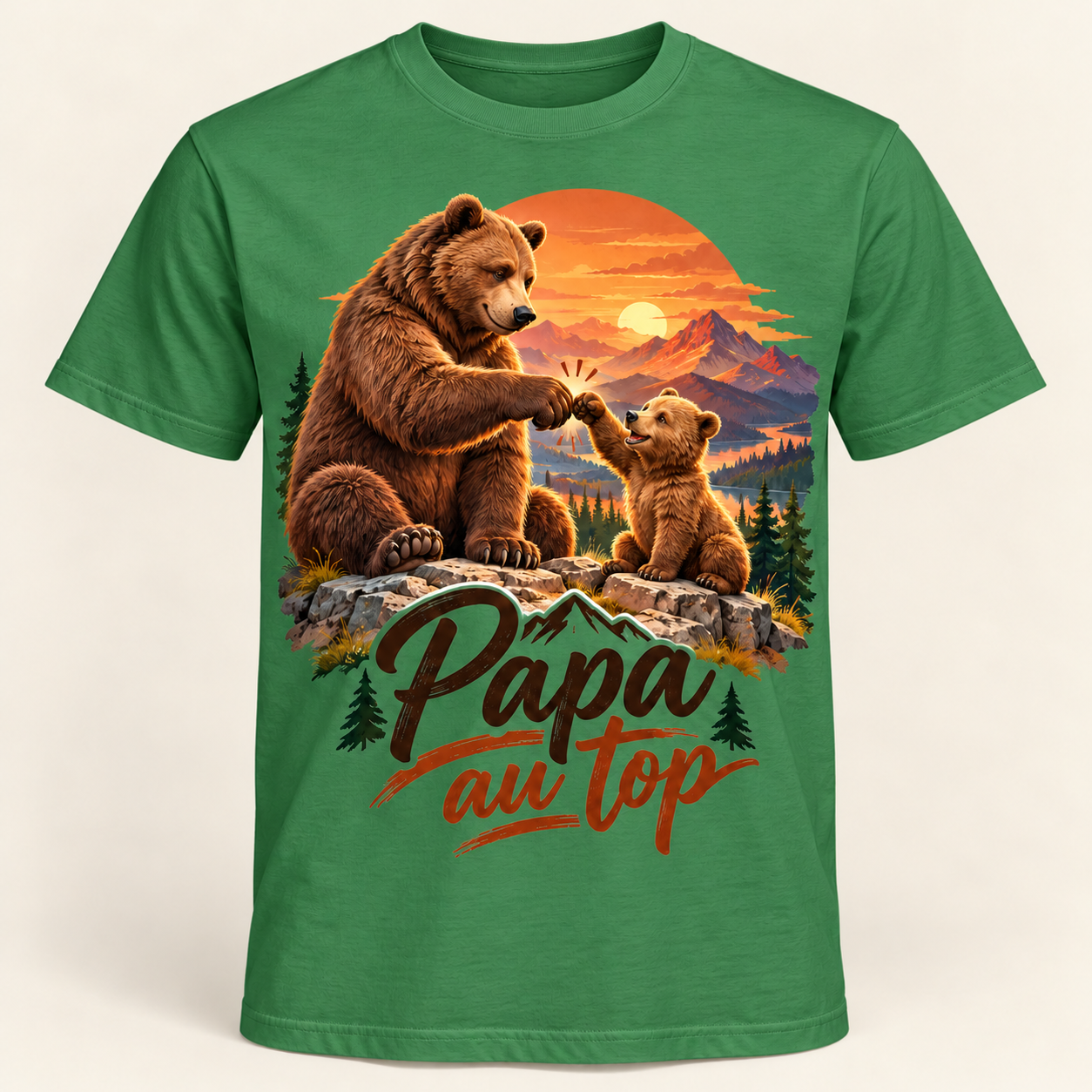T-shirt Papa au top – Image 3