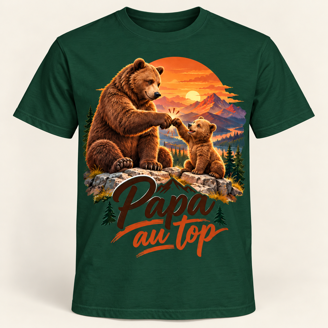 T-shirt Papa au top – Image 2