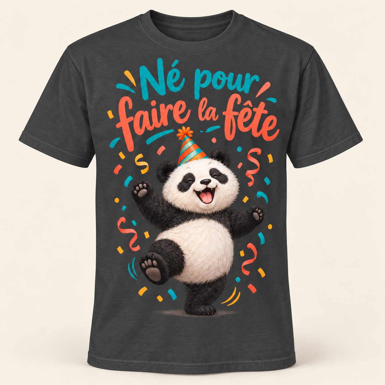 T-shirt Né pour faire la fête – Image 10