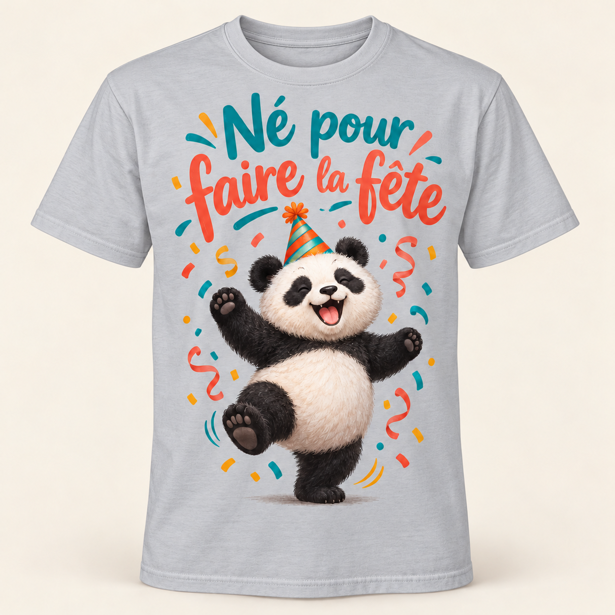 T-shirt Né pour faire la fête – Image 7