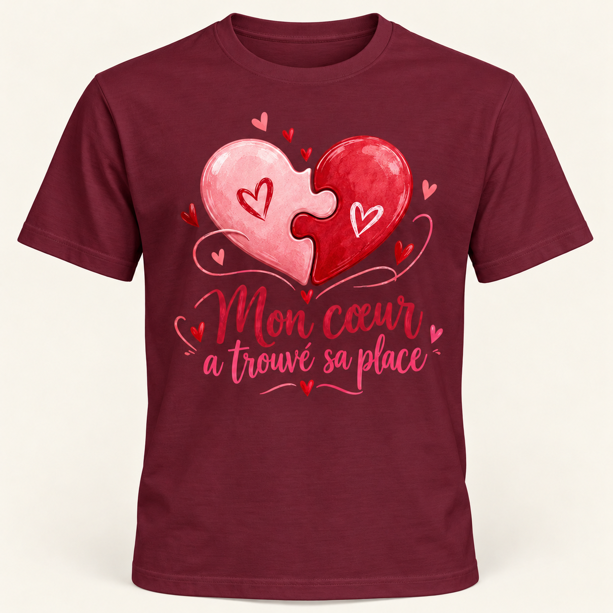 T-shirt Mon cœur a trouvé sa place – Image 5