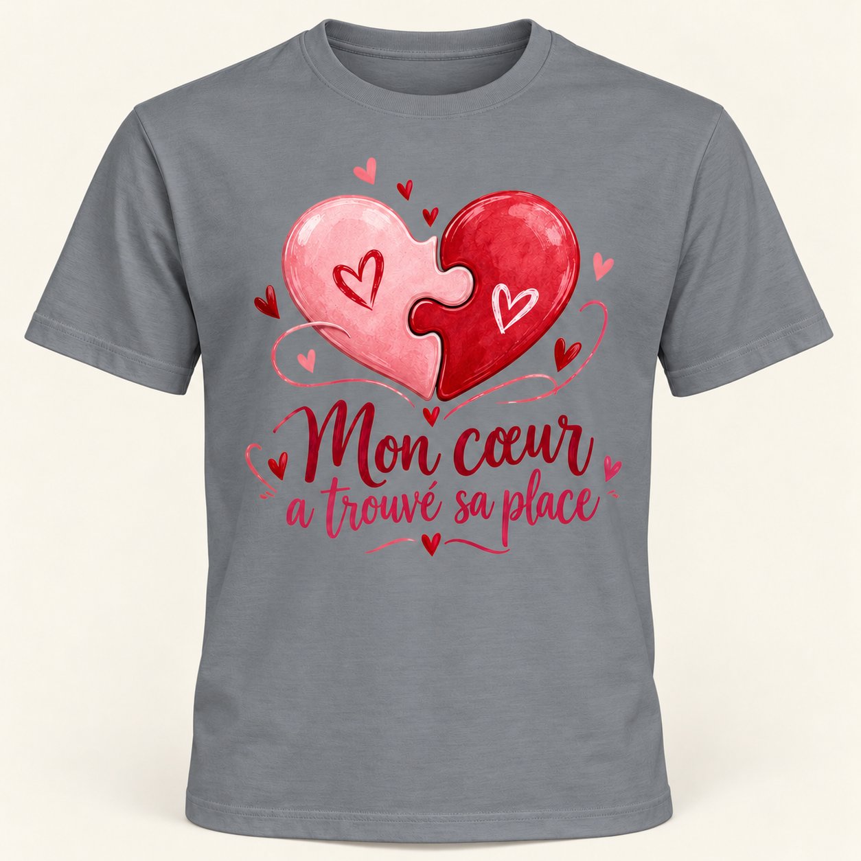 T-shirt Mon cœur a trouvé sa place – Image 3
