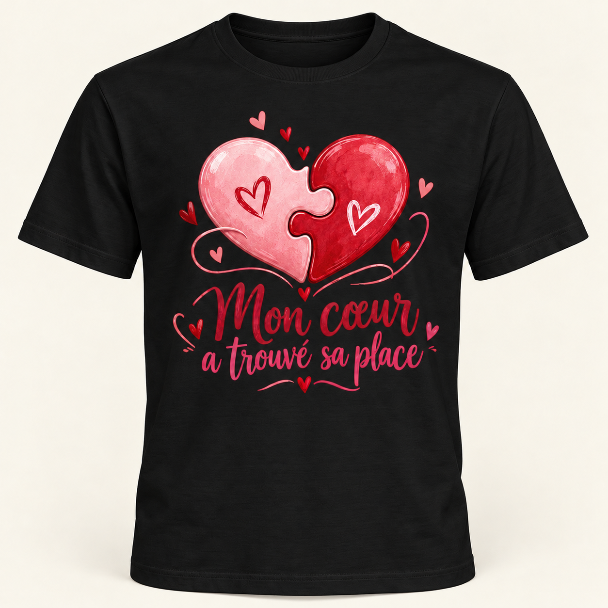 T-shirt Mon cœur a trouvé sa place – Image 2