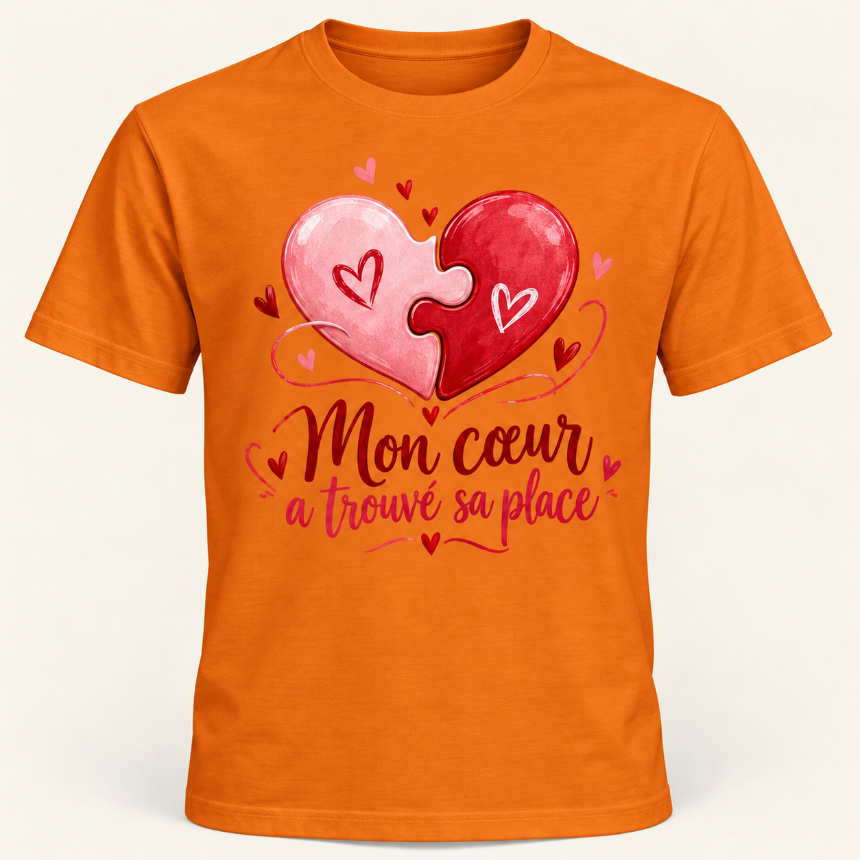 T-shirt Mon cœur a trouvé sa place – Image 8
