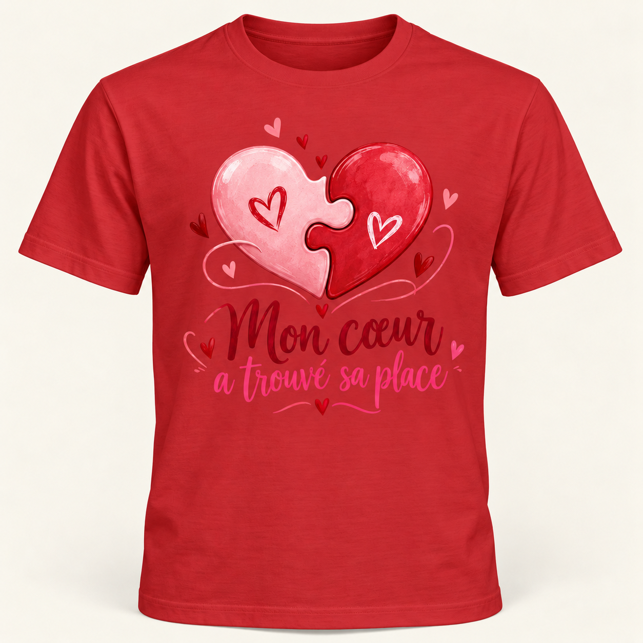 T-shirt Mon cœur a trouvé sa place – Image 4