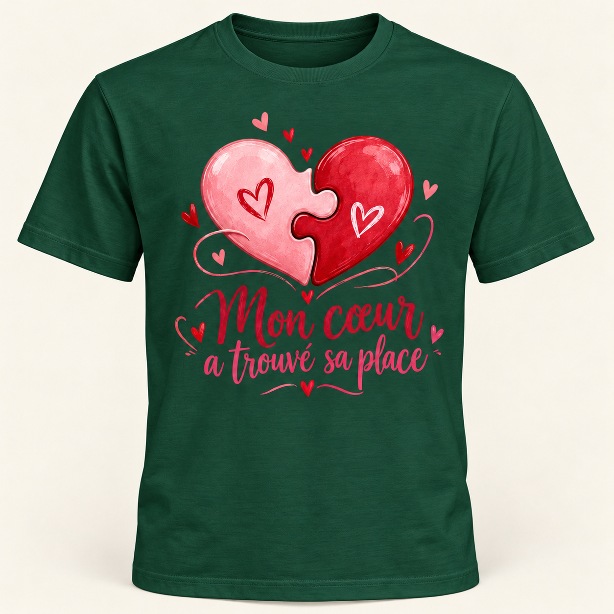 T-shirt Mon cœur a trouvé sa place – Image 11