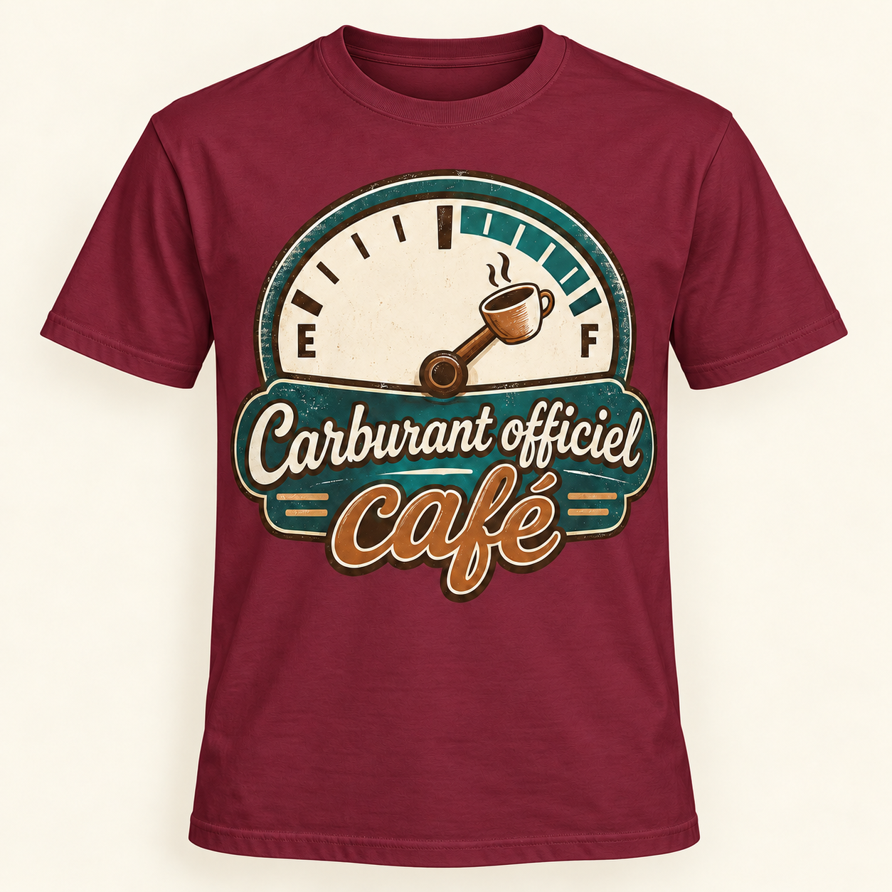 T-shirt Carburant officiel café – Image 5