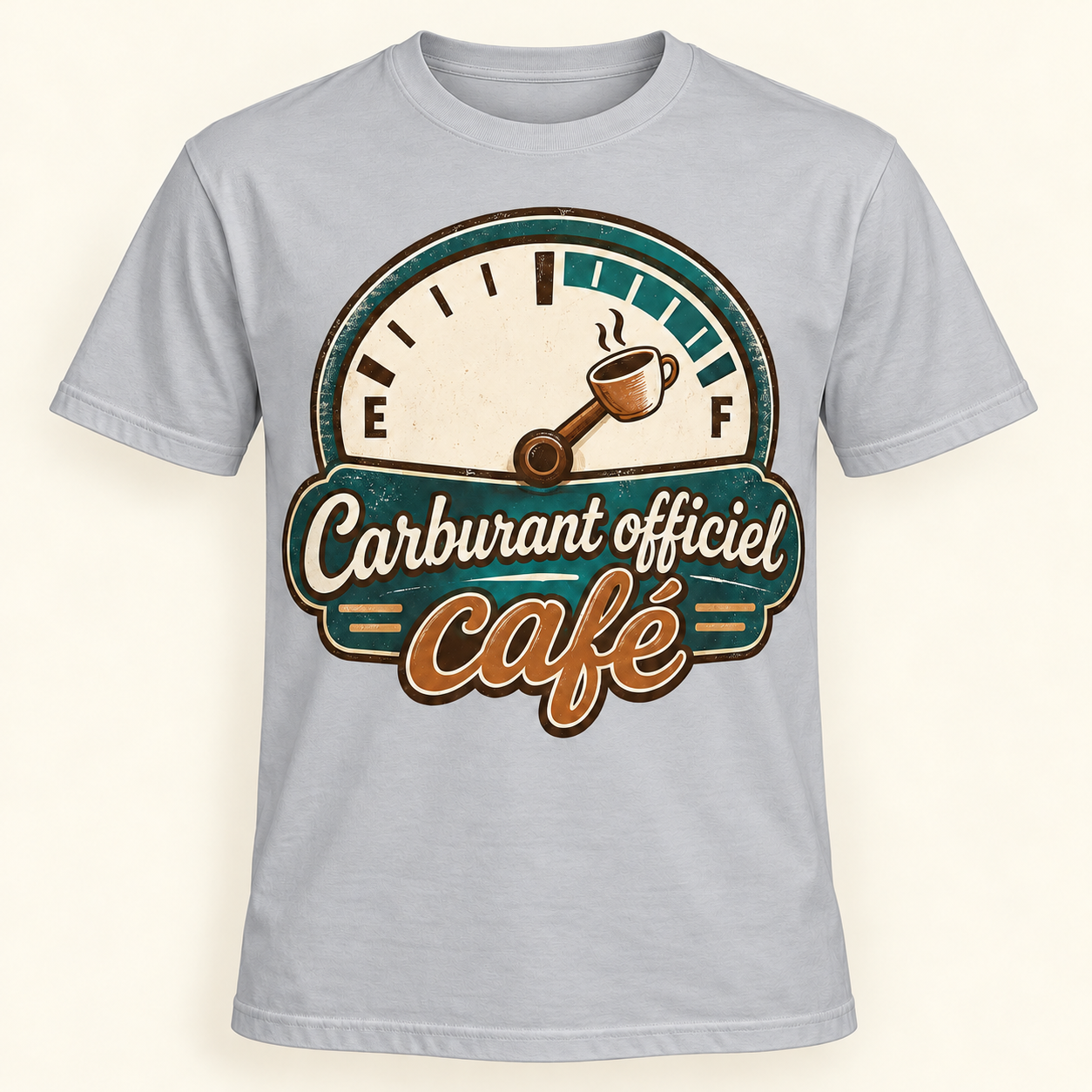 T-shirt Carburant officiel café – Image 7