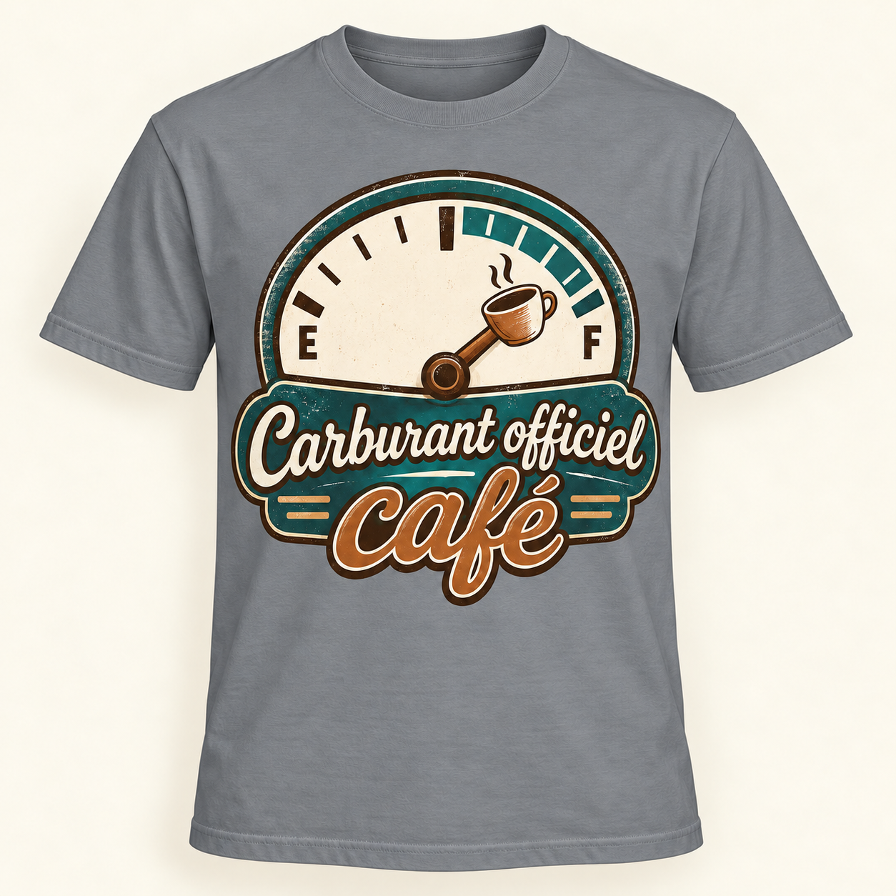 T-shirt Carburant officiel café – Image 3