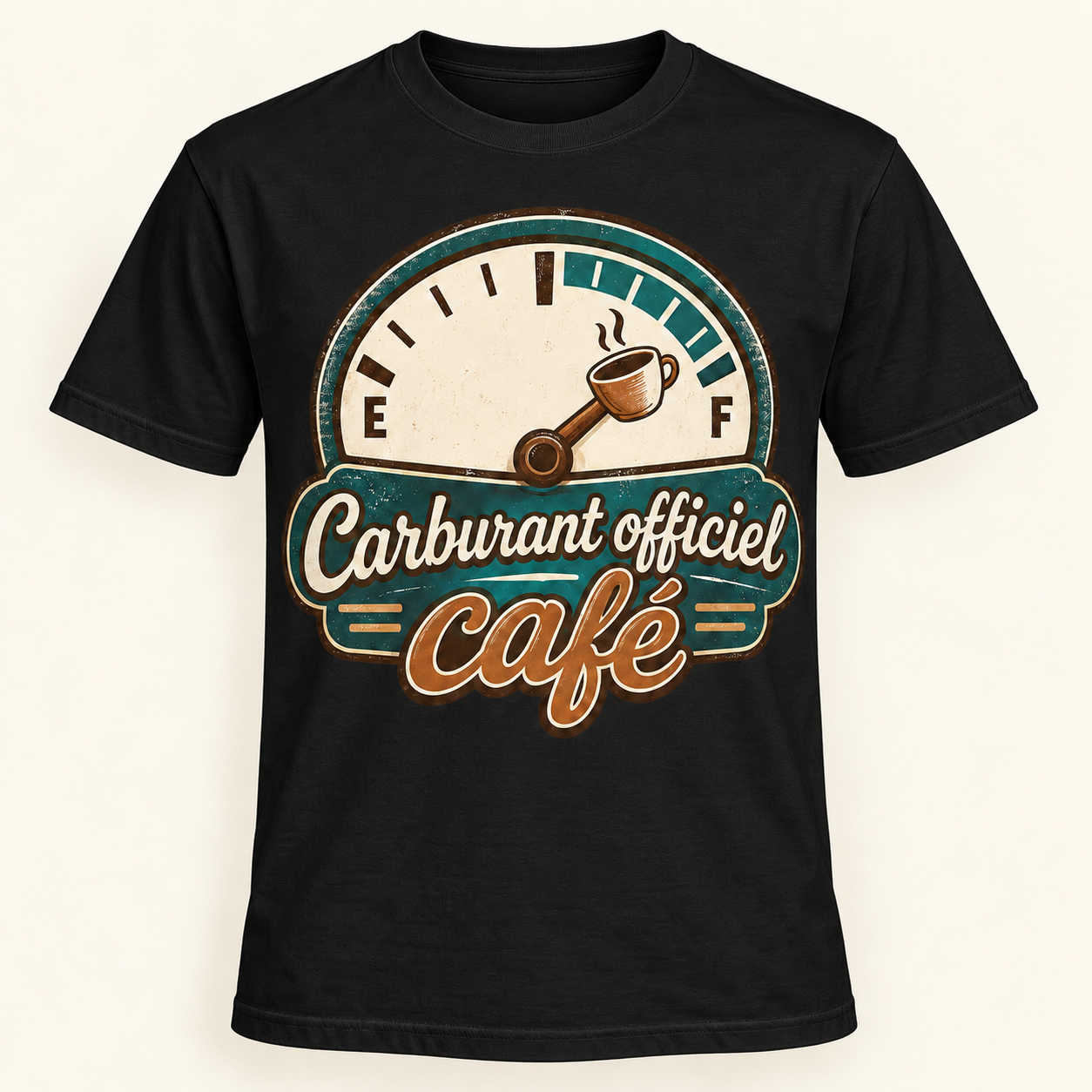 T-shirt Carburant officiel café – Image 2