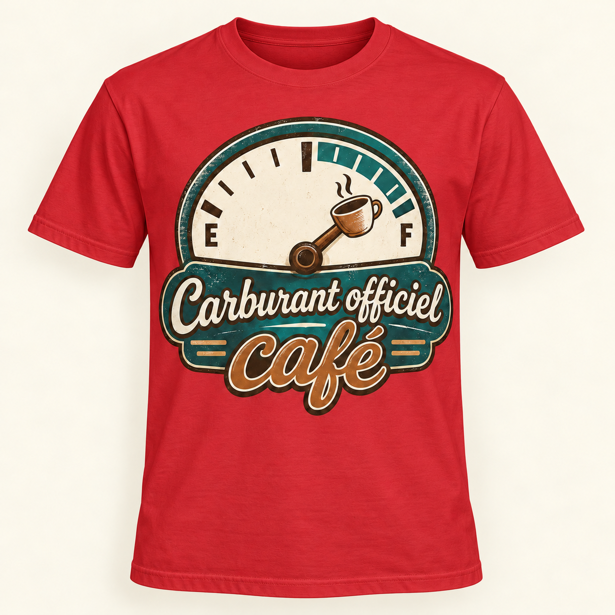 T-shirt Carburant officiel café – Image 4
