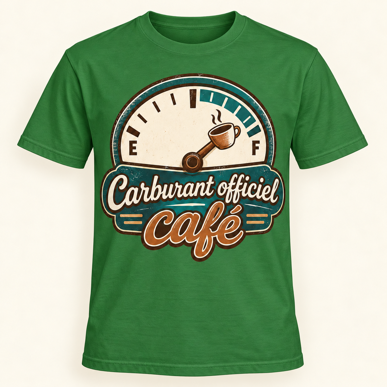 T-shirt Carburant officiel café – Image 9