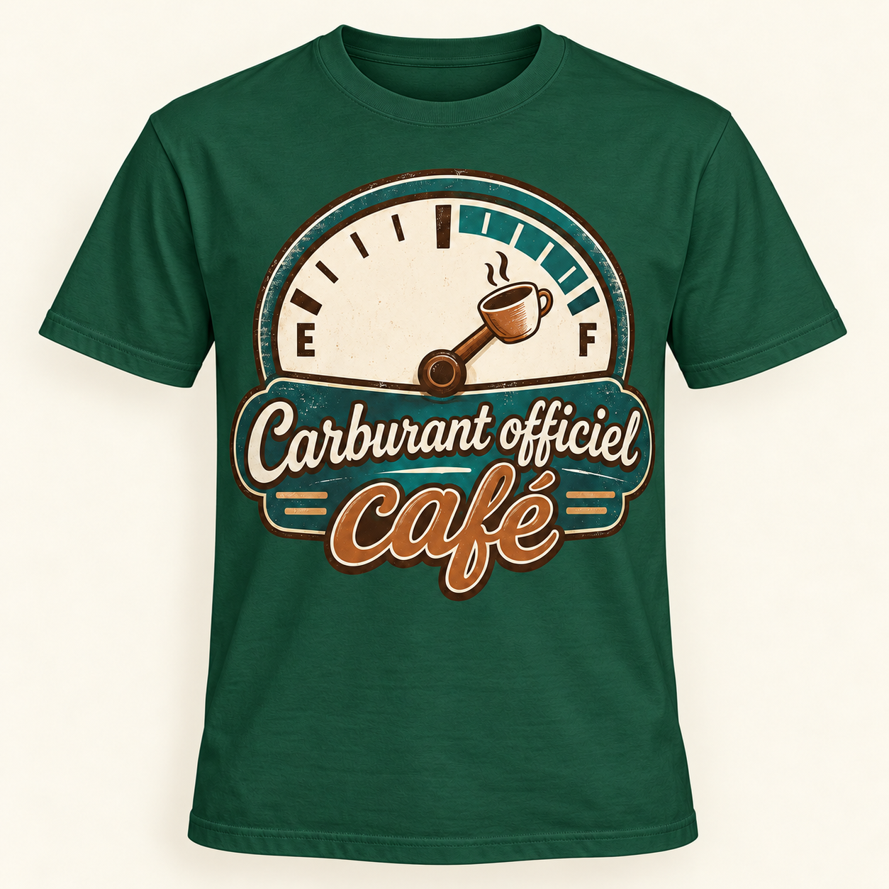 T-shirt Carburant officiel café – Image 11