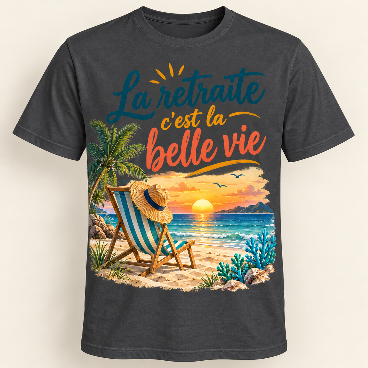 T-shirt La retraite c’est la belle vie – Image 10