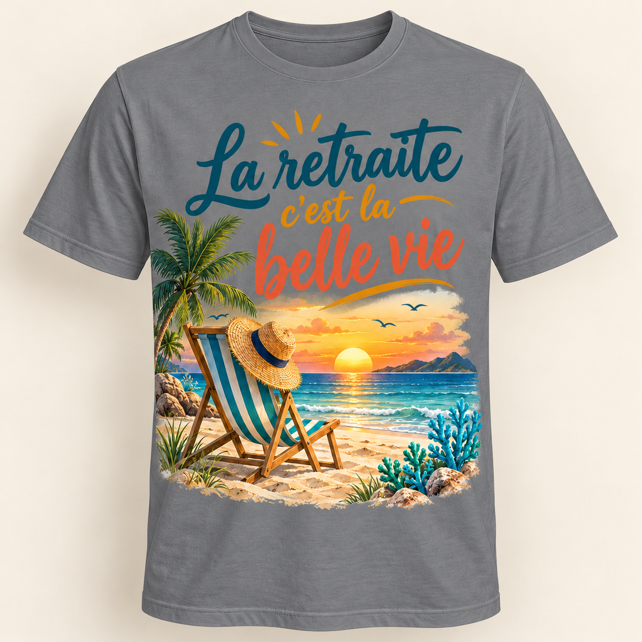 T-shirt La retraite c’est la belle vie – Image 3