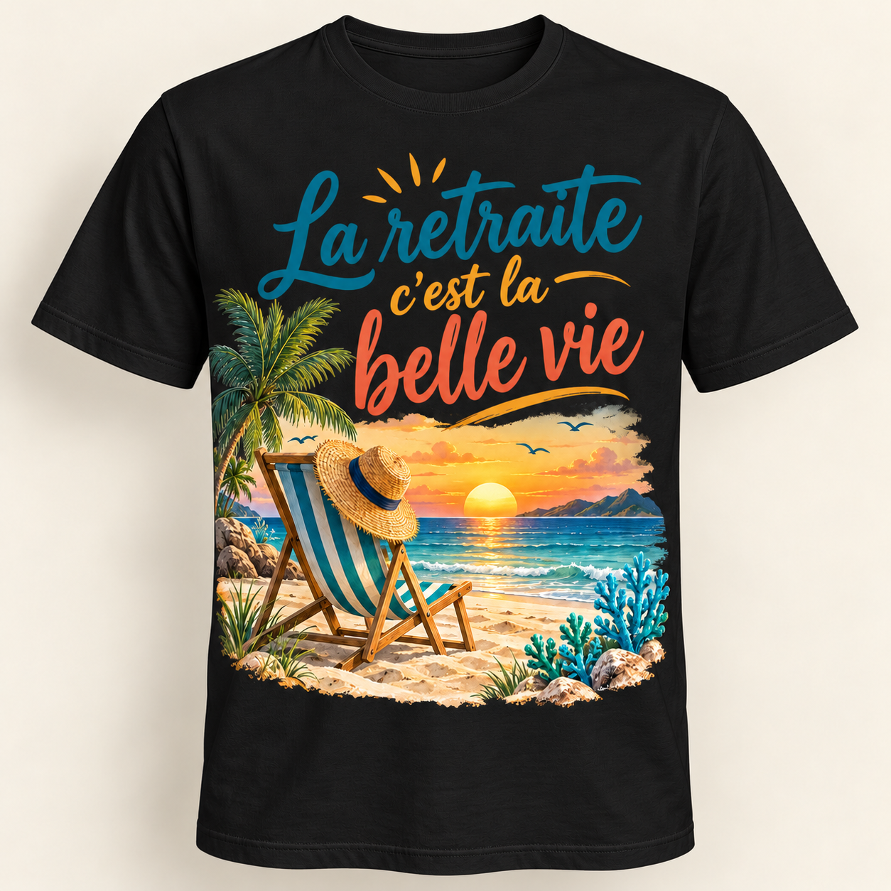 T-shirt La retraite c’est la belle vie – Image 2