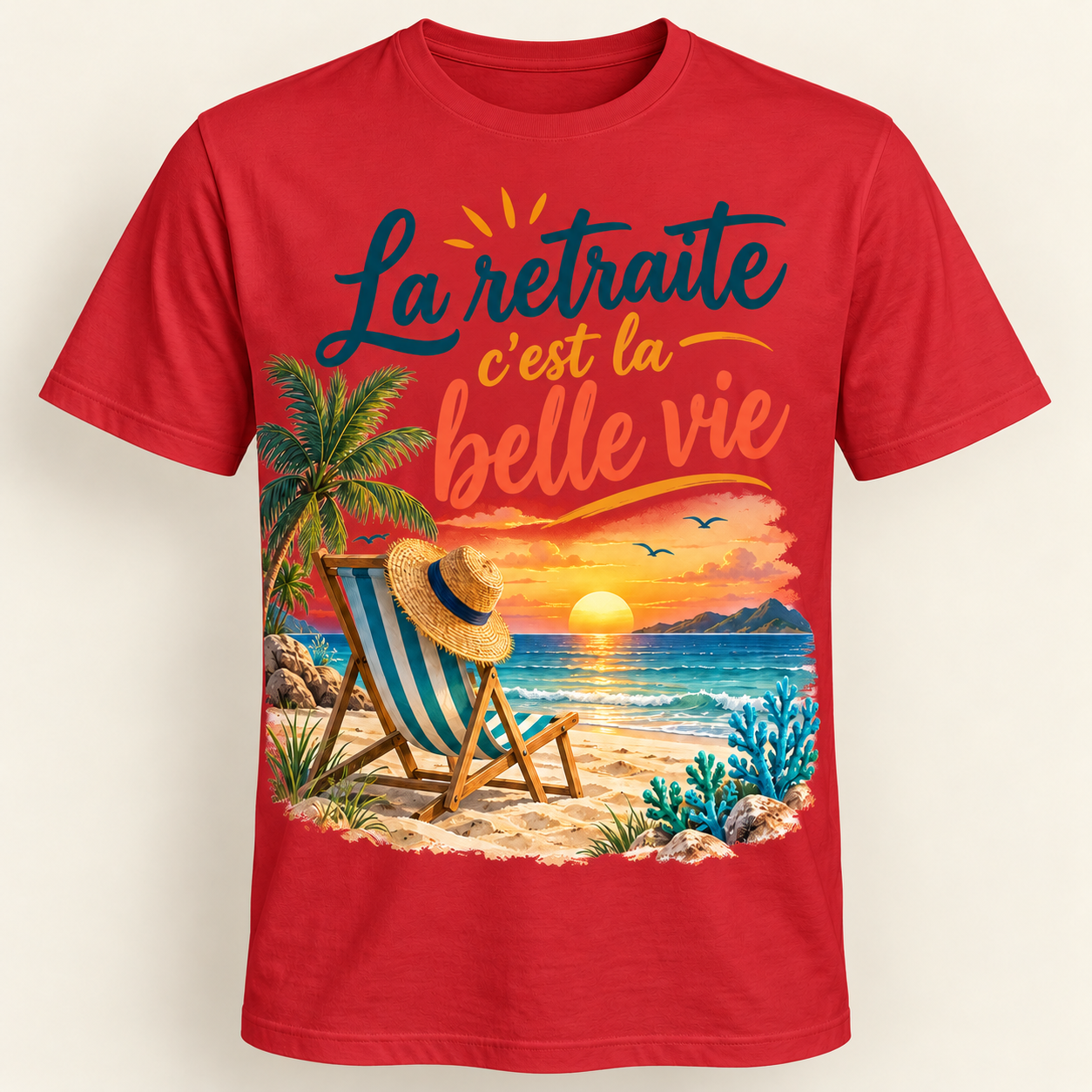 T-shirt La retraite c’est la belle vie – Image 4