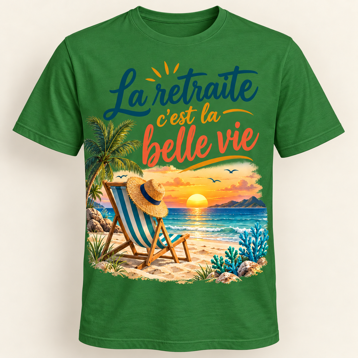 T-shirt La retraite c’est la belle vie – Image 9